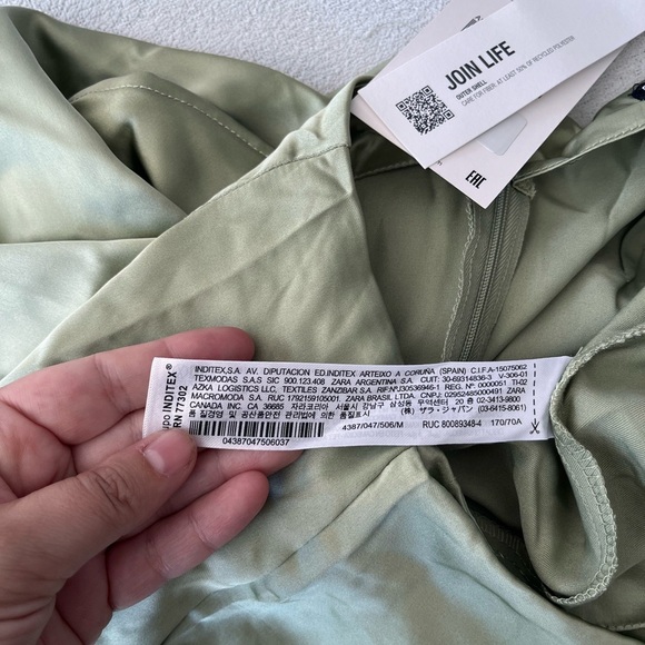 NWT Zara Satin Wrap Tie Waist Skirt M - Picture 13 of 16